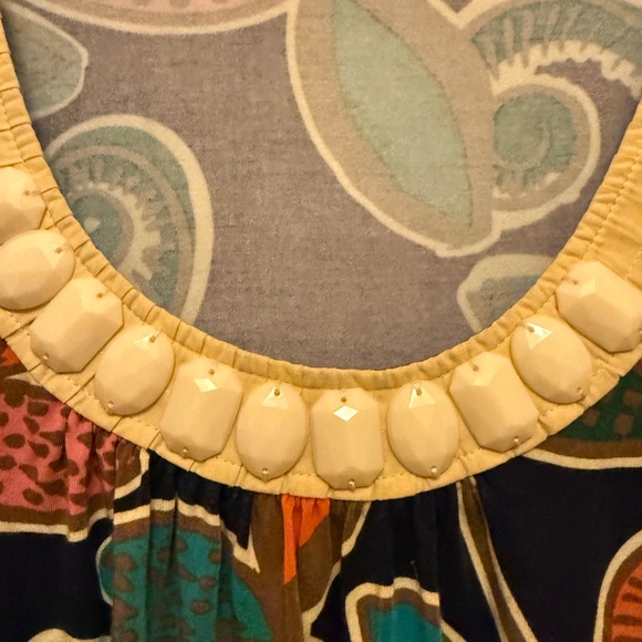 Boden Bead-Adorned Sleeveless Floral Top - Picture 3 of 5